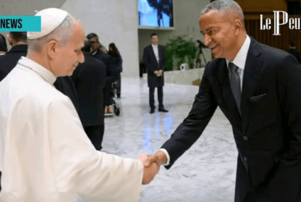 Moïse Katumbi reçu par le Pape Léon au Vatican.