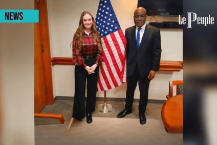 Martin FAYULU a rencontré la sous Secrétaire d&rsquo;État Américaine Corina R. SANDERS.